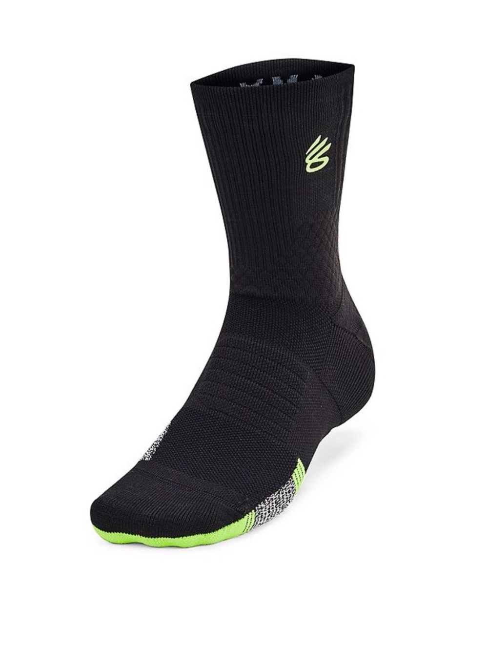 UA Under Armour Curry ArmourDry Playmaker Socks - Size L (8.5-13) - Black